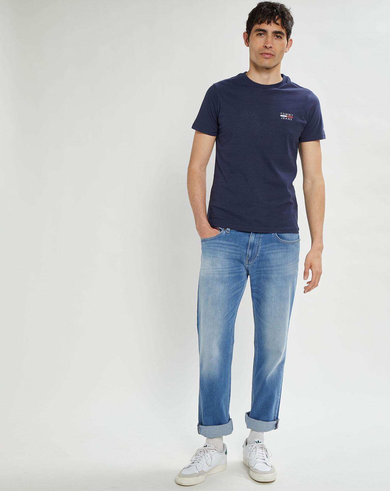 Tommy Jeans T-Shirt Chest Logo bleu marine