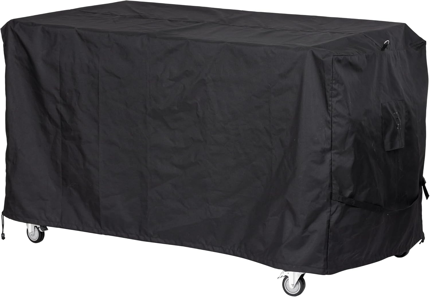 METRO PROFESSIONAL Holzkohlegrillwagen, 178 x 91 x 102 cm, Schutzhülle und Ablagebereich, Stahl/Edelstahl, schwarz