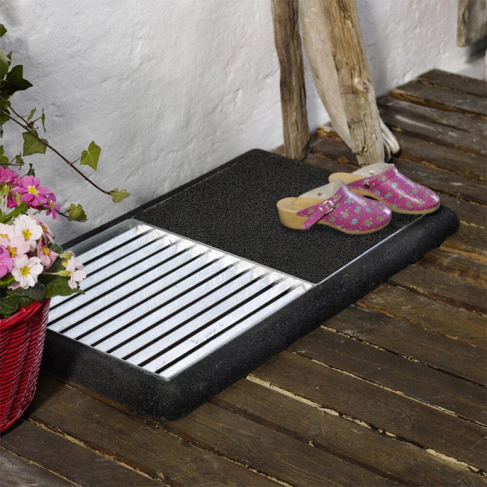 DØRMATTE PLUS CUBIC 48X4X88CM SVART