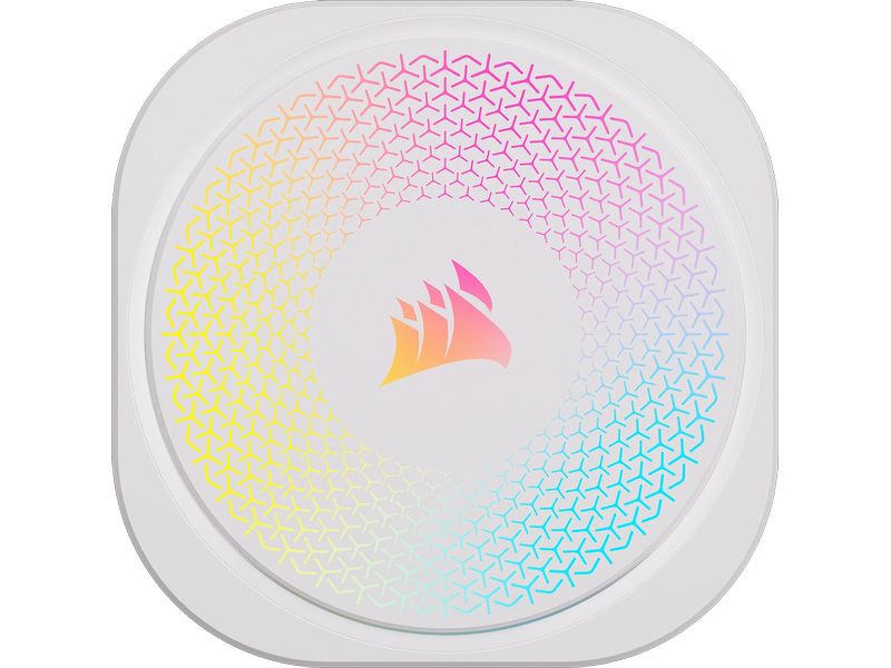 Corsair Wasserkühlung ICUE Link Titan 360 RX RGB Weiss CPU-Flüssigkeitskühler mit RX120 RGB-Lüftern