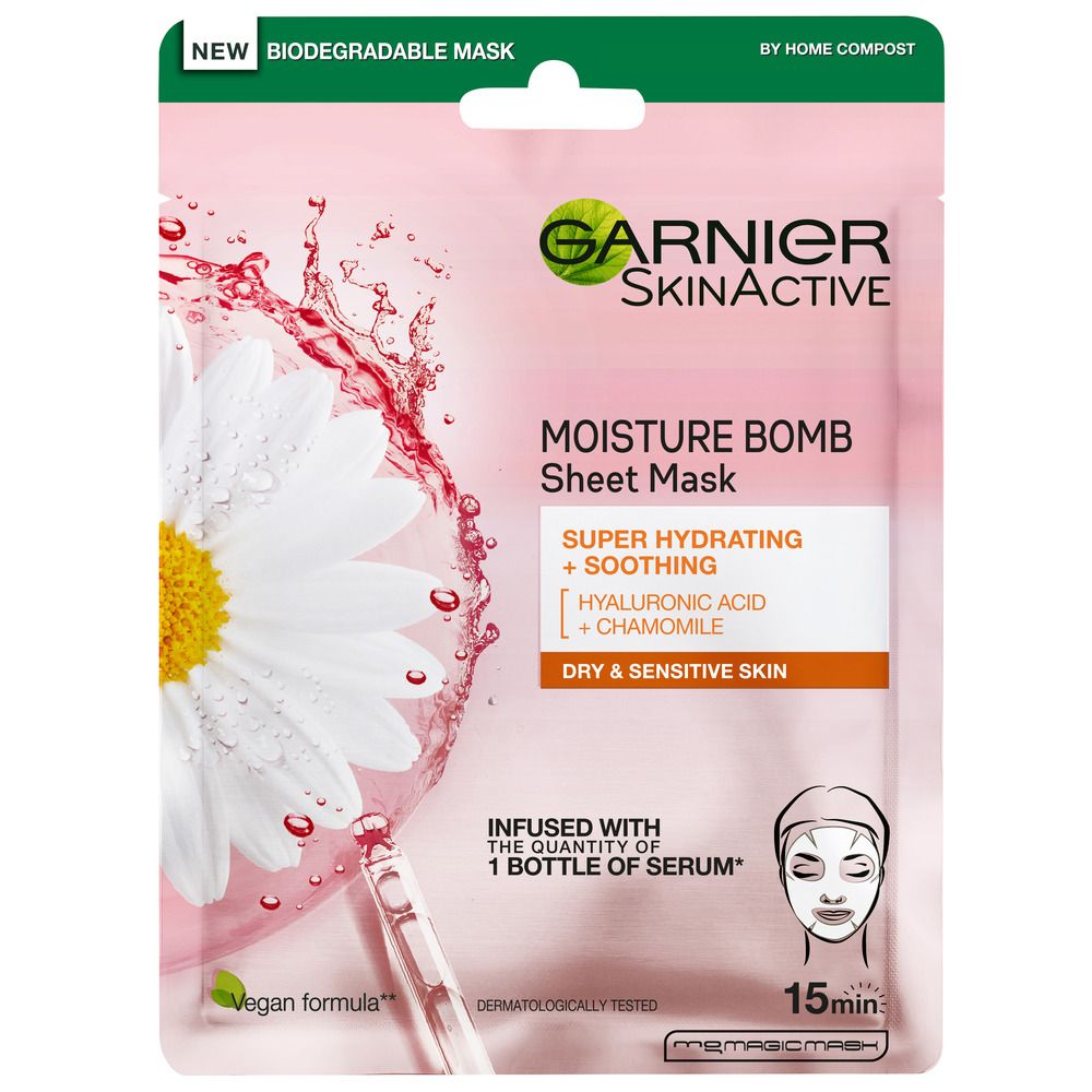 Garnier Skin Active Moisture Bomb Tissue Mask Soothing - 32 g.