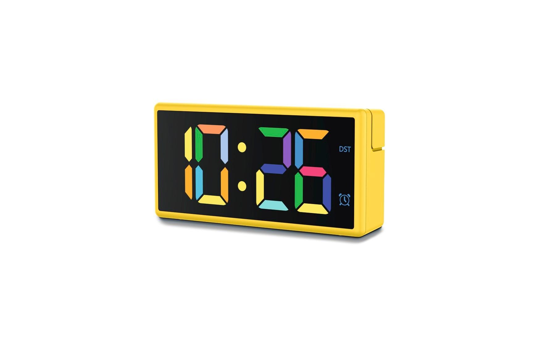 Digitalwecker Ibiza GelbWecker mit USB-Ladefunktion