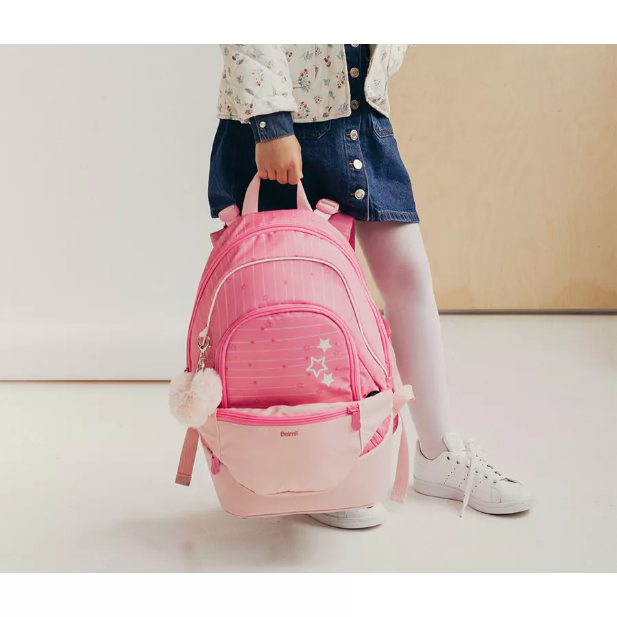 Belmil Schulrucksack 2-IN-1 Schulrucksack & Gürteltasche Candy
