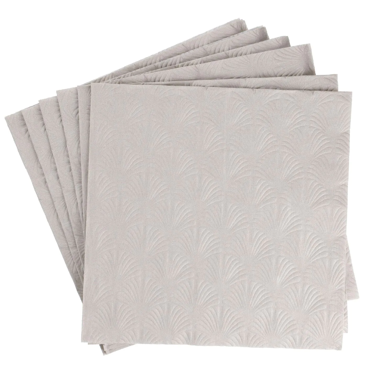Serviette Artdeco, Prägung, leinen