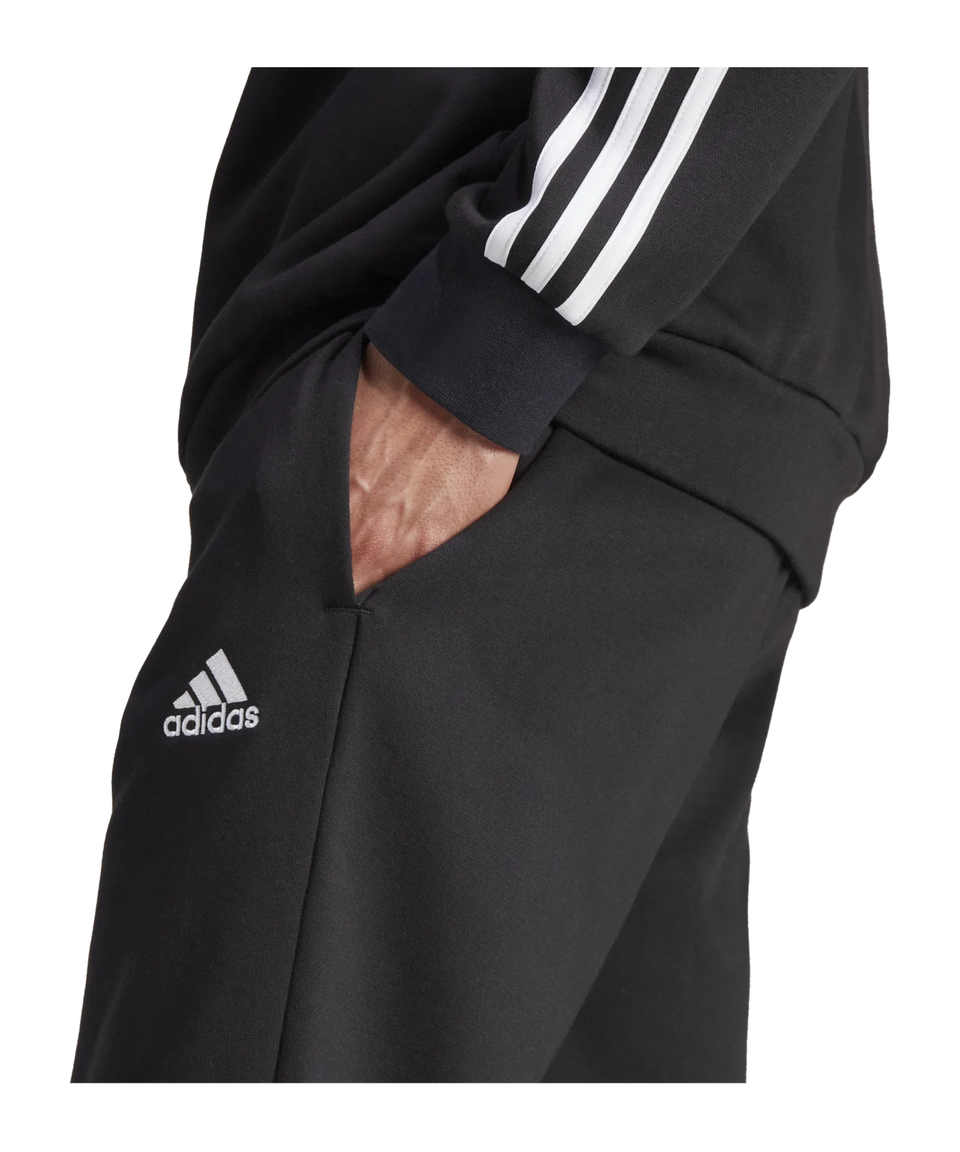 adidas Basic 3S Trainingsanzug Schwarz