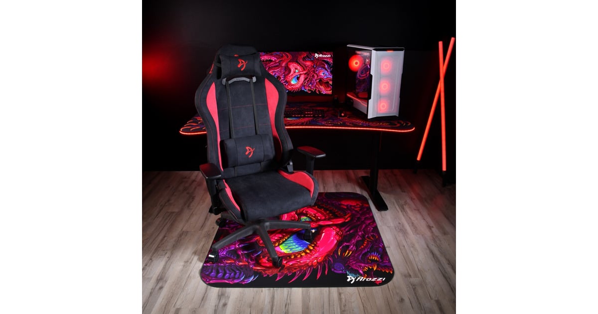 ArozziArena Gaming Desk - Crawling Chaos  (Zwart/donkerrood)