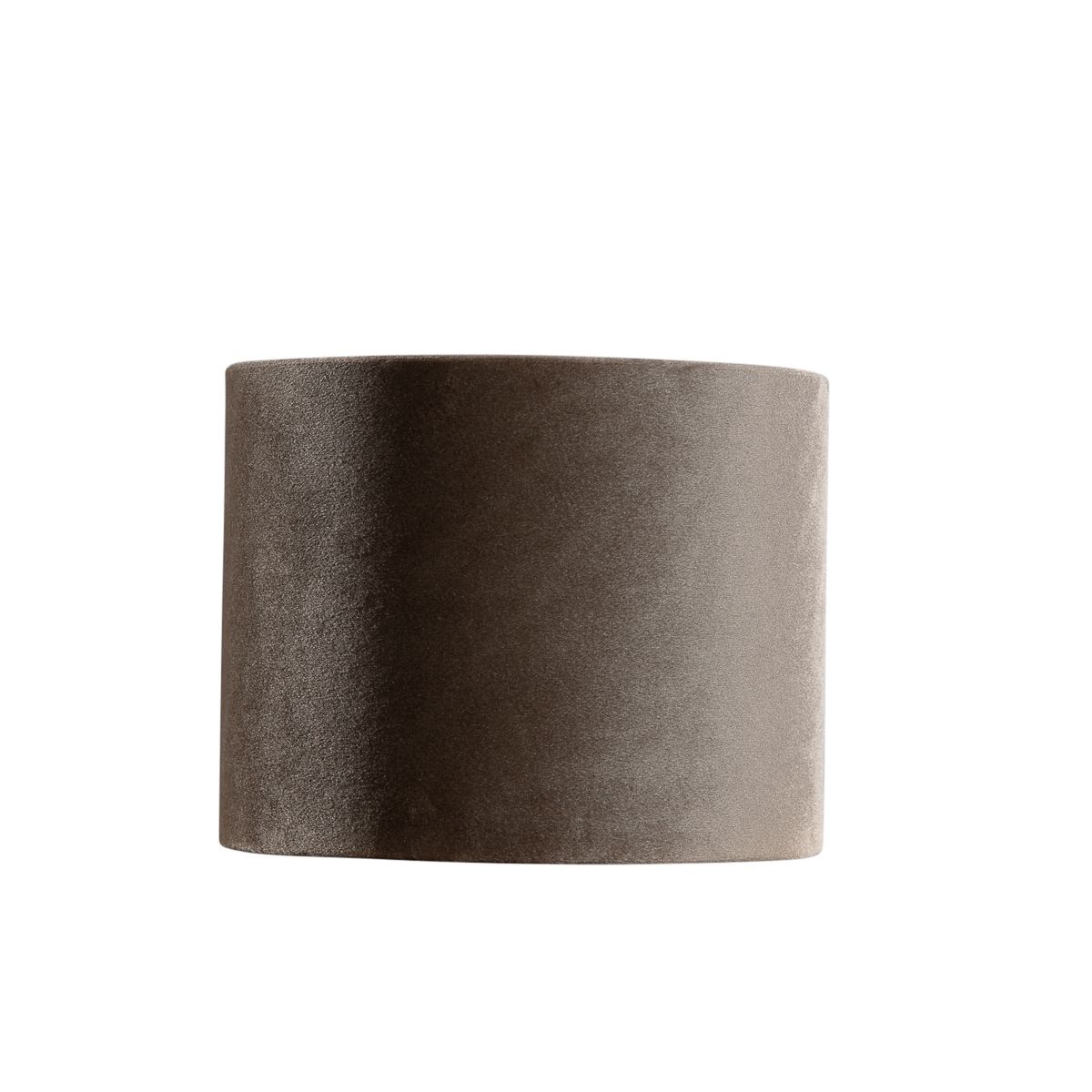 Velours lampenkap taupe rond 18/18/14