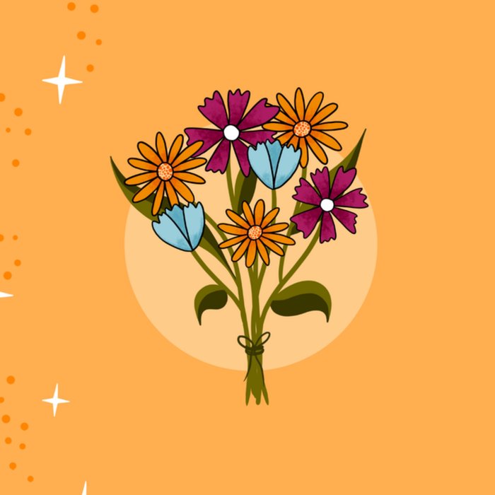 Greetz | Denken aan kaart | bloemen