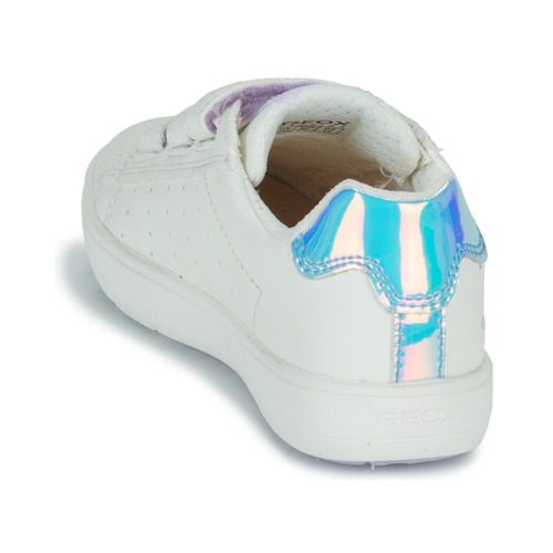 Geox - J SILENEX GIRL B - Blanc / Iridescent