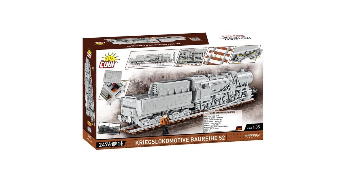 COBIKriegslokomotive Baureihe 52 Constructiespeelgoed  (Schaal 1:35)