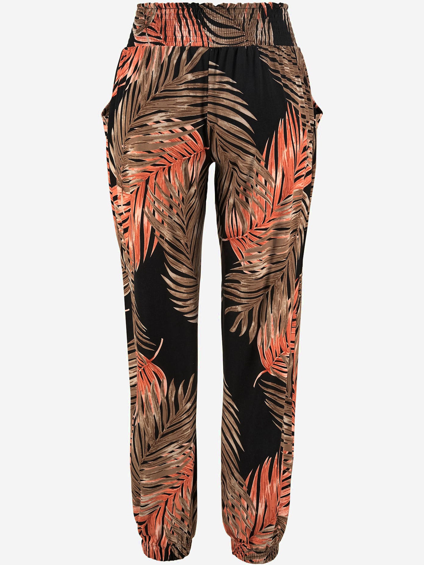 Pantalon de plage avec imprimé palmiers