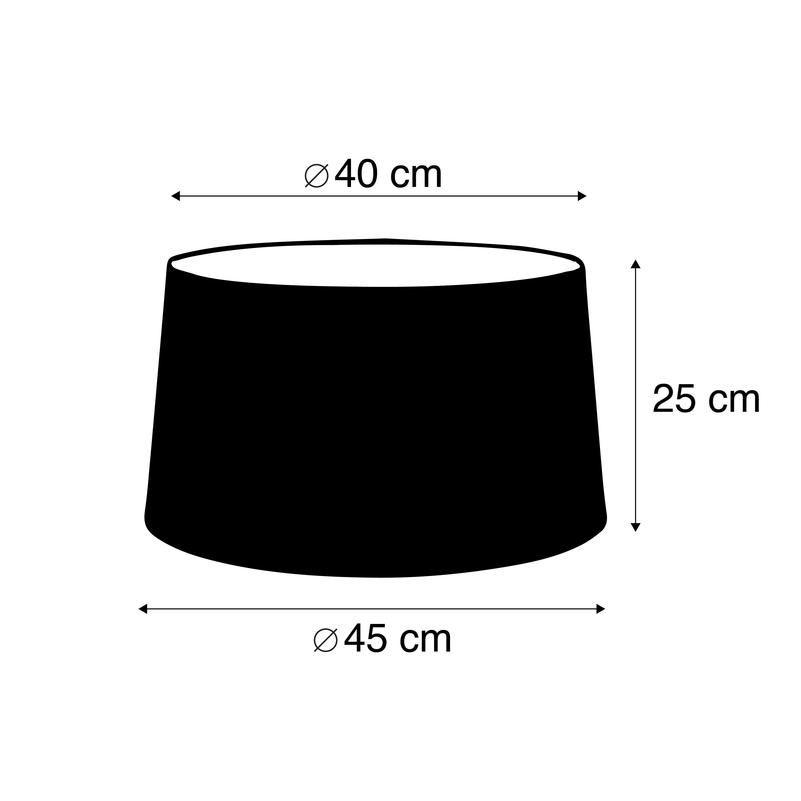 Linnen lampenkap zwart 45/25