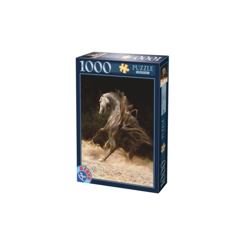 Puzzle 1000 pièces - Cheval Gris