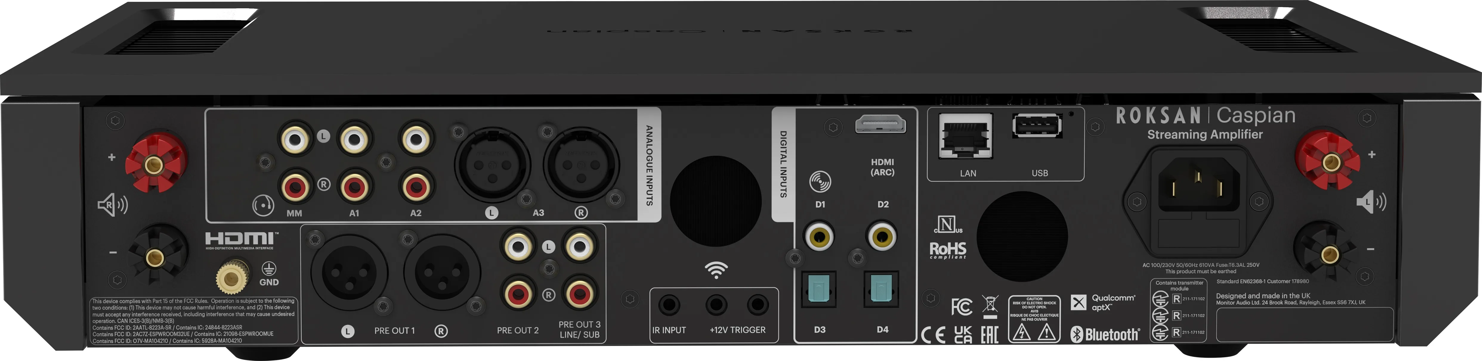 Roksan Caspian 4G BluOS Noir Amplis hi-fi stéréo
