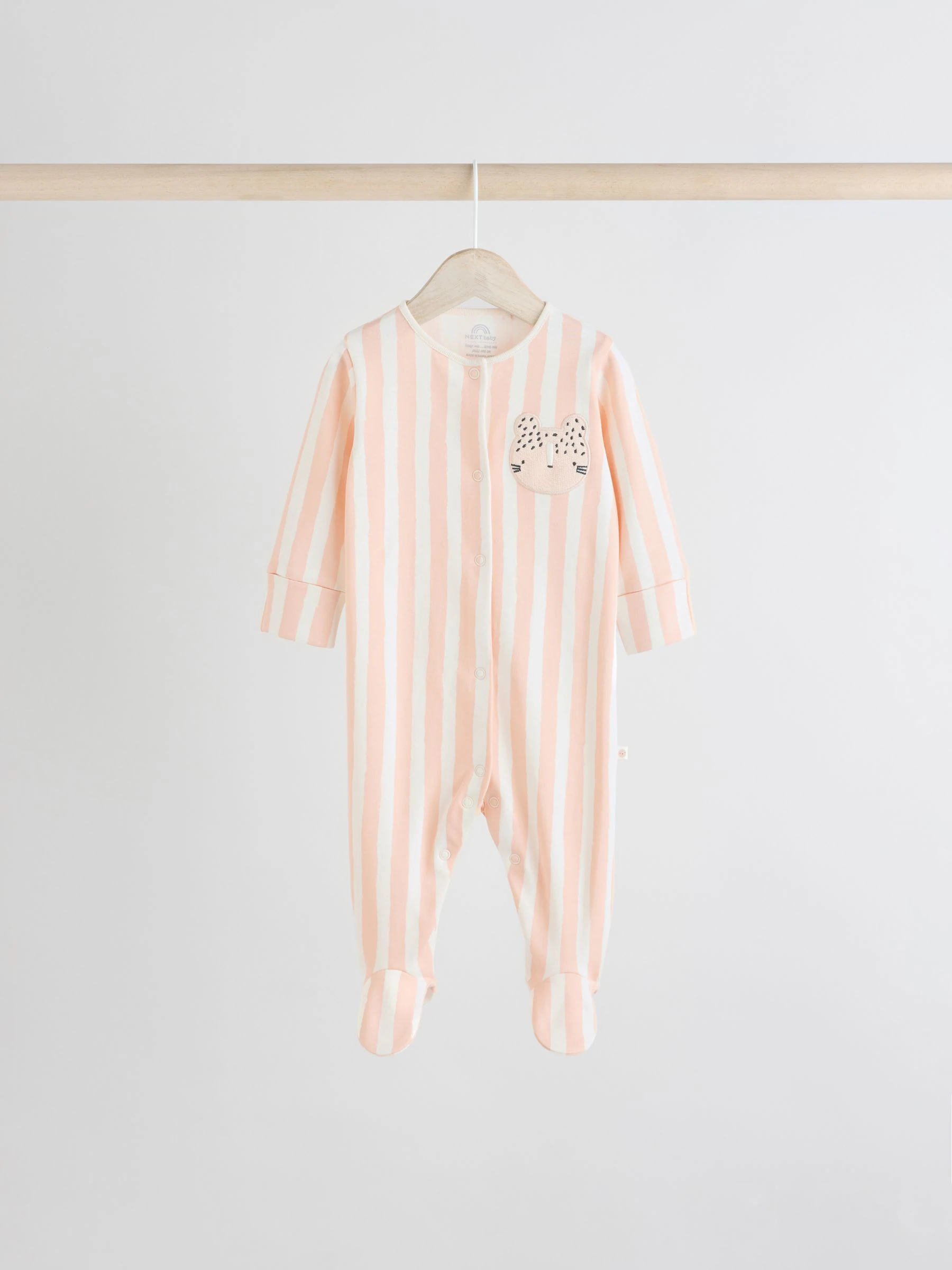 Multi - Verpakking van 4 babypyjama's met dierenprint van 100% katoen (0 mnd - 2 jr)