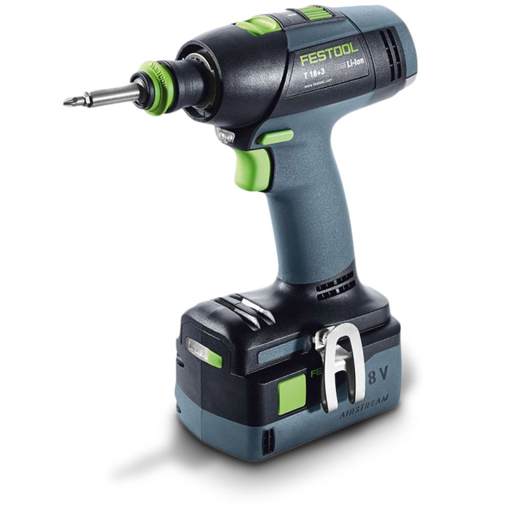 FESTOOL 18V Brushless 12mm 2 x 5.2Ah T 18 Drill Plus Li 574757