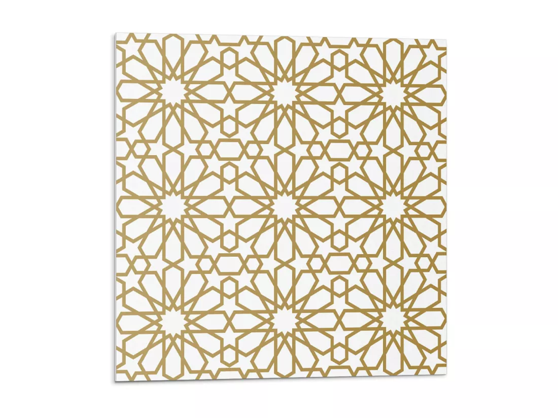Carreaux autocollants PVC, Carrelage PVC adhésif - 20x20x20 - Motif géométrique avec étoiles