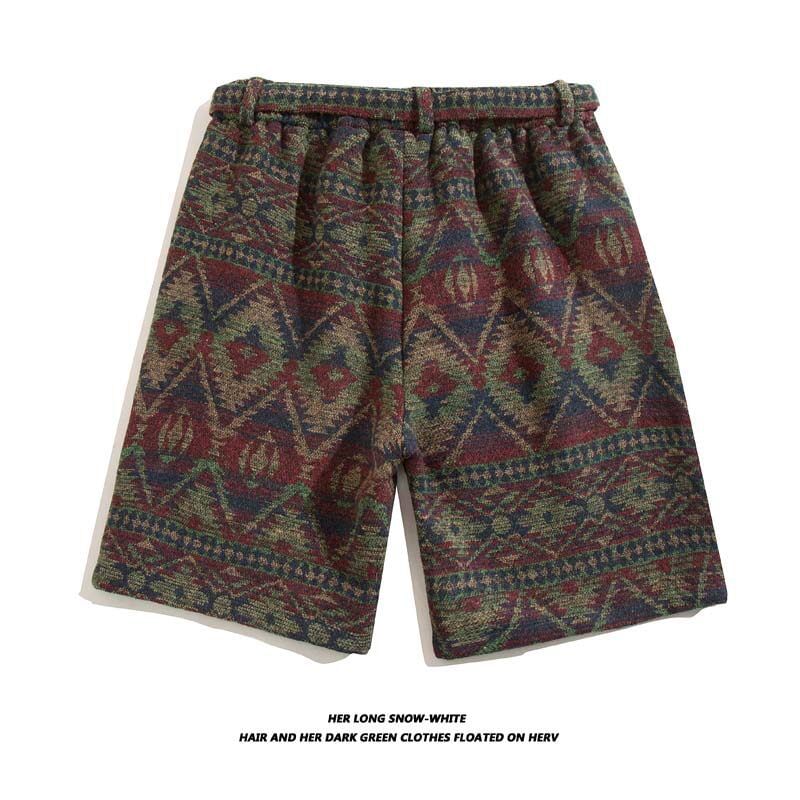 FORSETI - Shorts met trekkoord en print