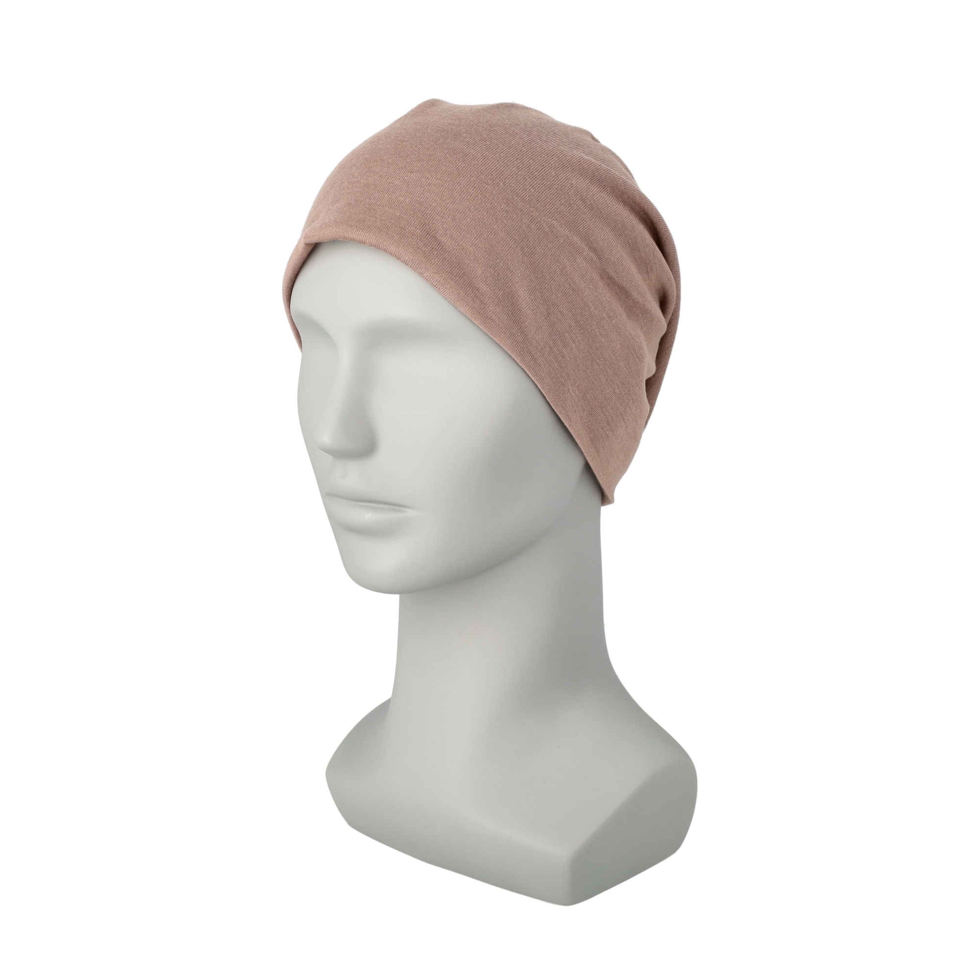 Unisex Beanie Baumwolle Winter Mütze (One Size) - Beige