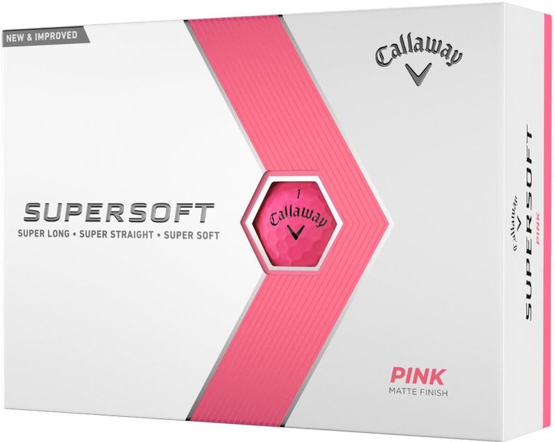 Callaway SuperSoft 2023 Golfballen - Roze - 12 Stuks
