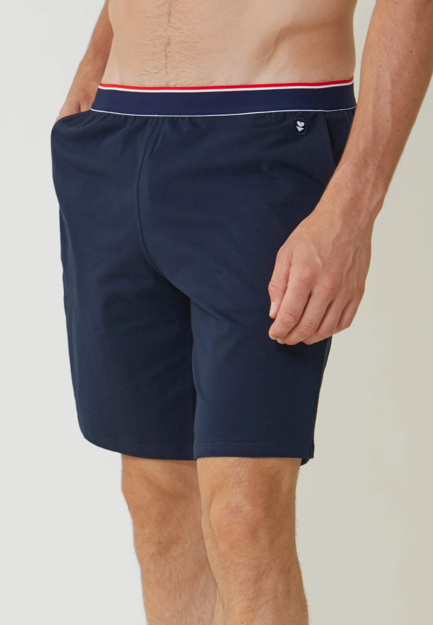 Short de pyjama en coton-Zouzou Marine