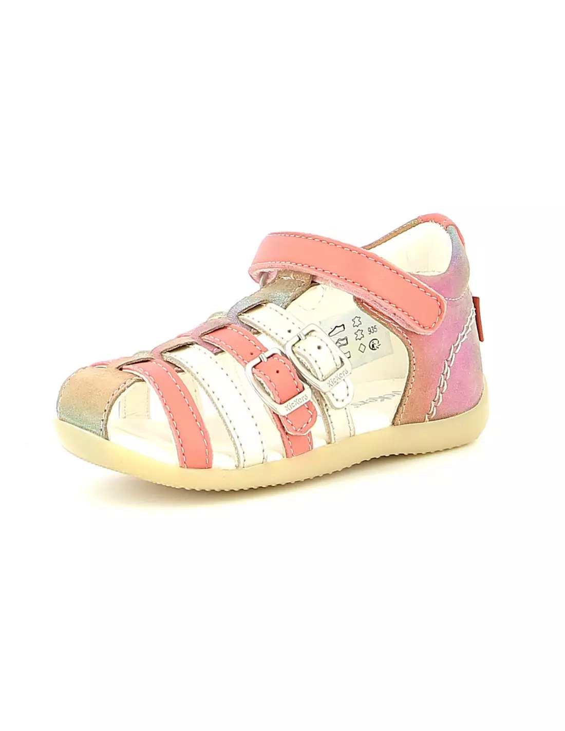 KICKERS BIGKRO - Sandales & nu-pieds Rosemetallise