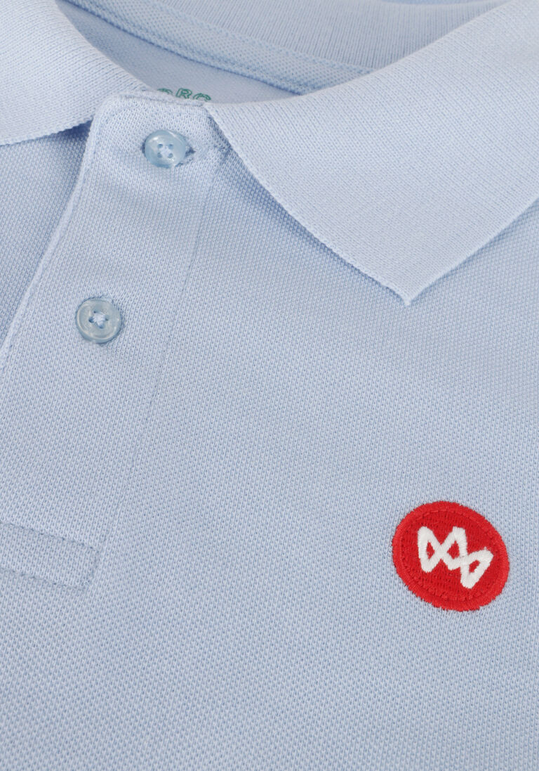 KRONSTADT lichtblauwe kronstadt polo albert organic/recycled polo