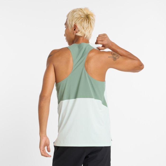 New Balance Herre Singletter RC Race Day Tank Grøn