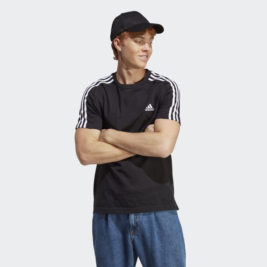 Adidas T-shirt à 3 bandes en jersey Essentials