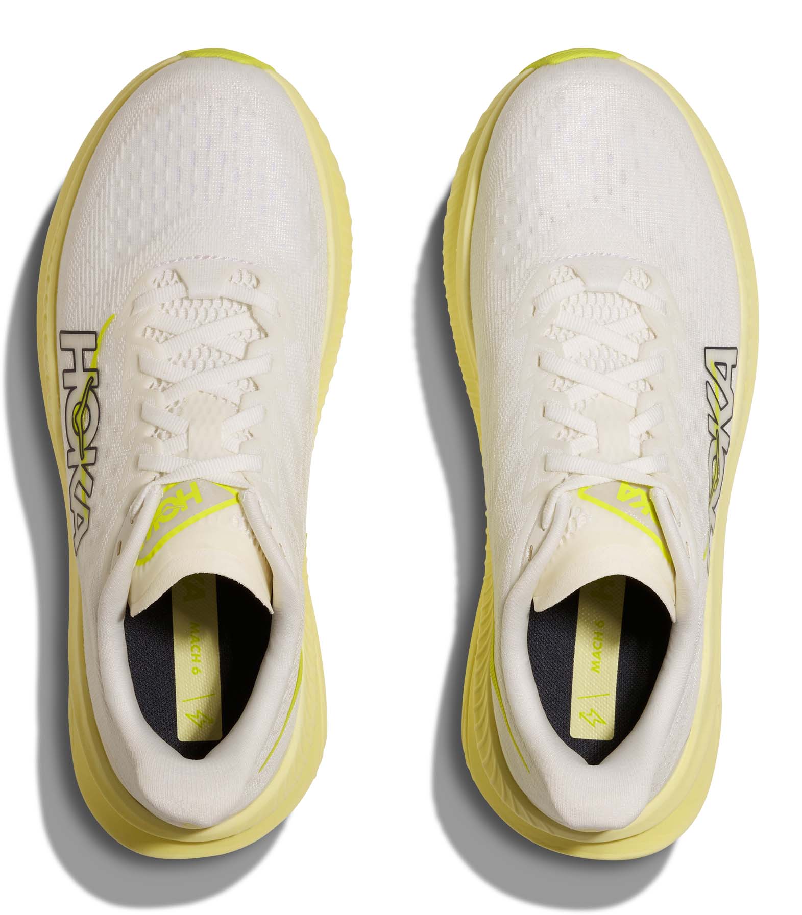 Mach 6 Dame WHN/White/Neon Hoka Citrus