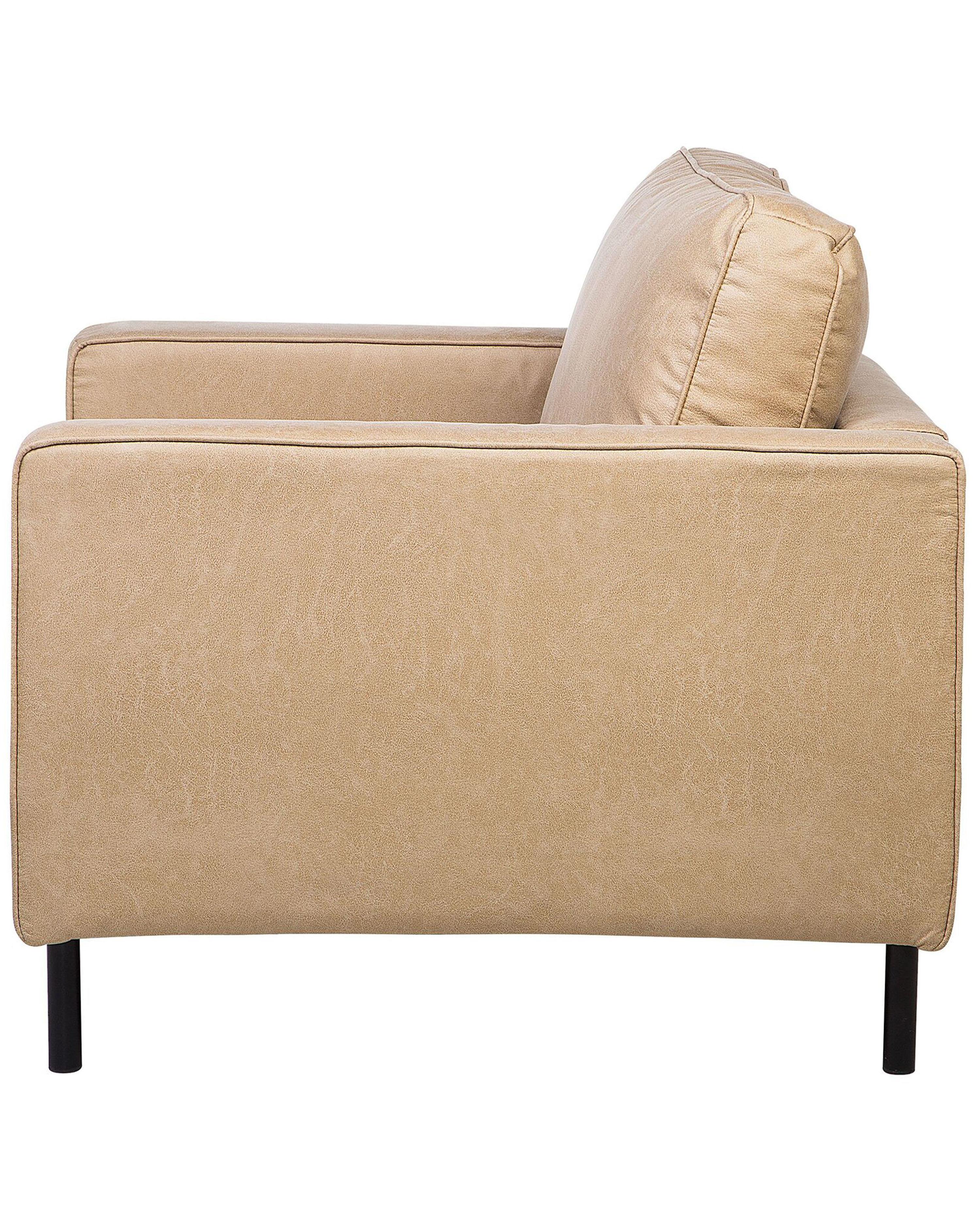 Fauteuil SAVALEN Kunstleer Beige