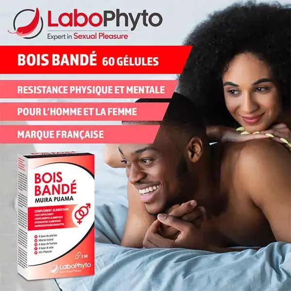 Labophyto MUIRA PUAMA / BOIS BANDE - tratamento afrodisíaco misto - 60 cápsulas