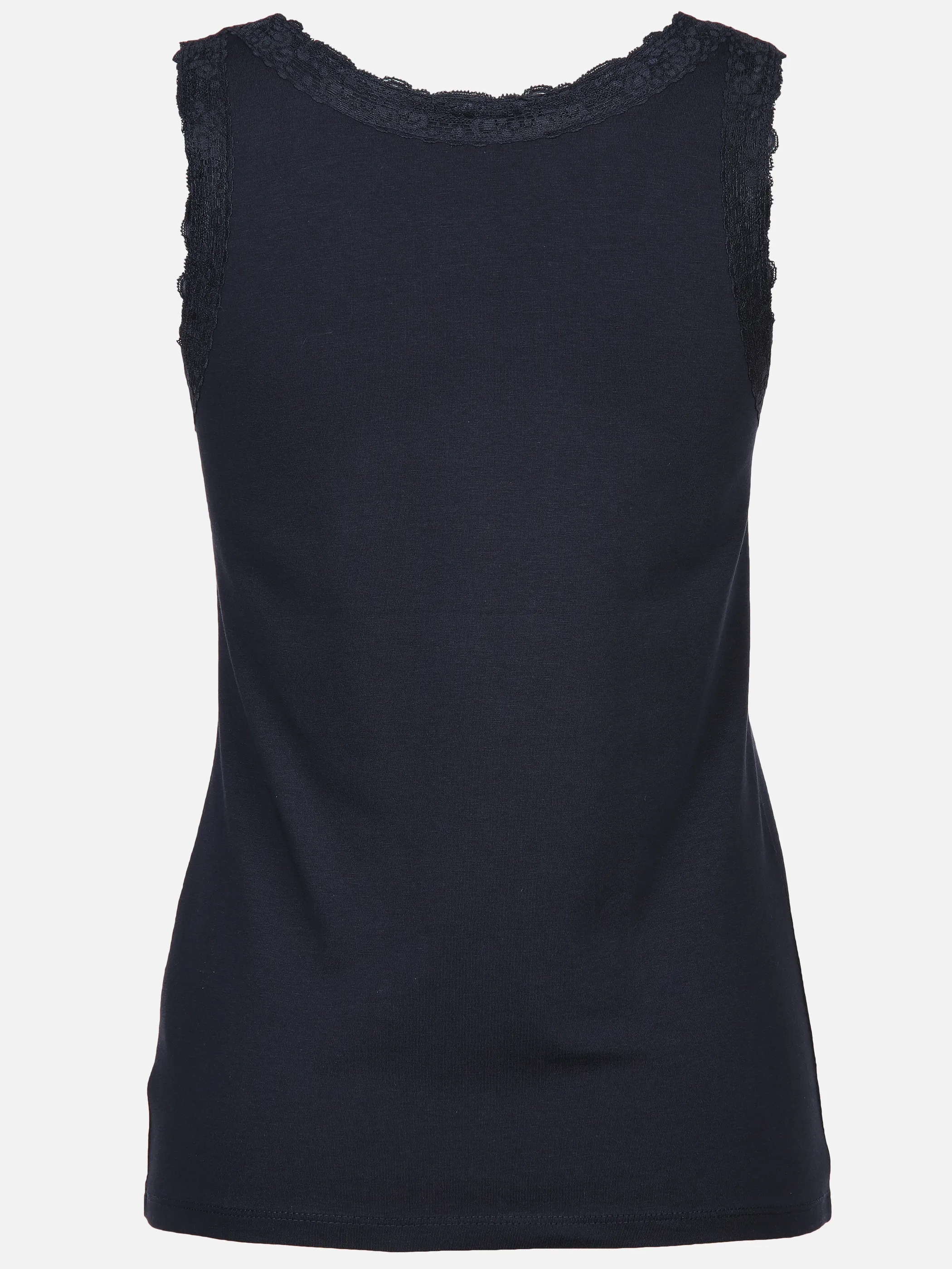 Damen Top mit Spitzenbesatz