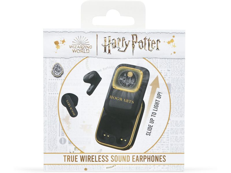 OTL True Wireless In-Ear-Kopfhörer Harry Potter Hogwarts Sl Stylische TWS-Kopfhörer mit Harry Potter Hogwarts-Design und innovativer Slider-Technologie