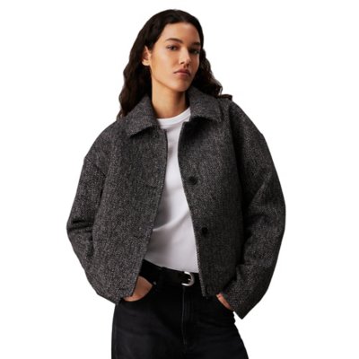 Veste femme Short Wool Blend CALVIN KLEIN