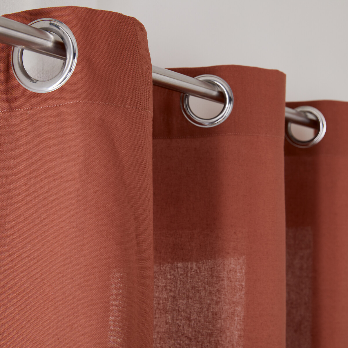LA REDOUTE INTERIEURS<br>Cortina de algodão com ilhós Cenário