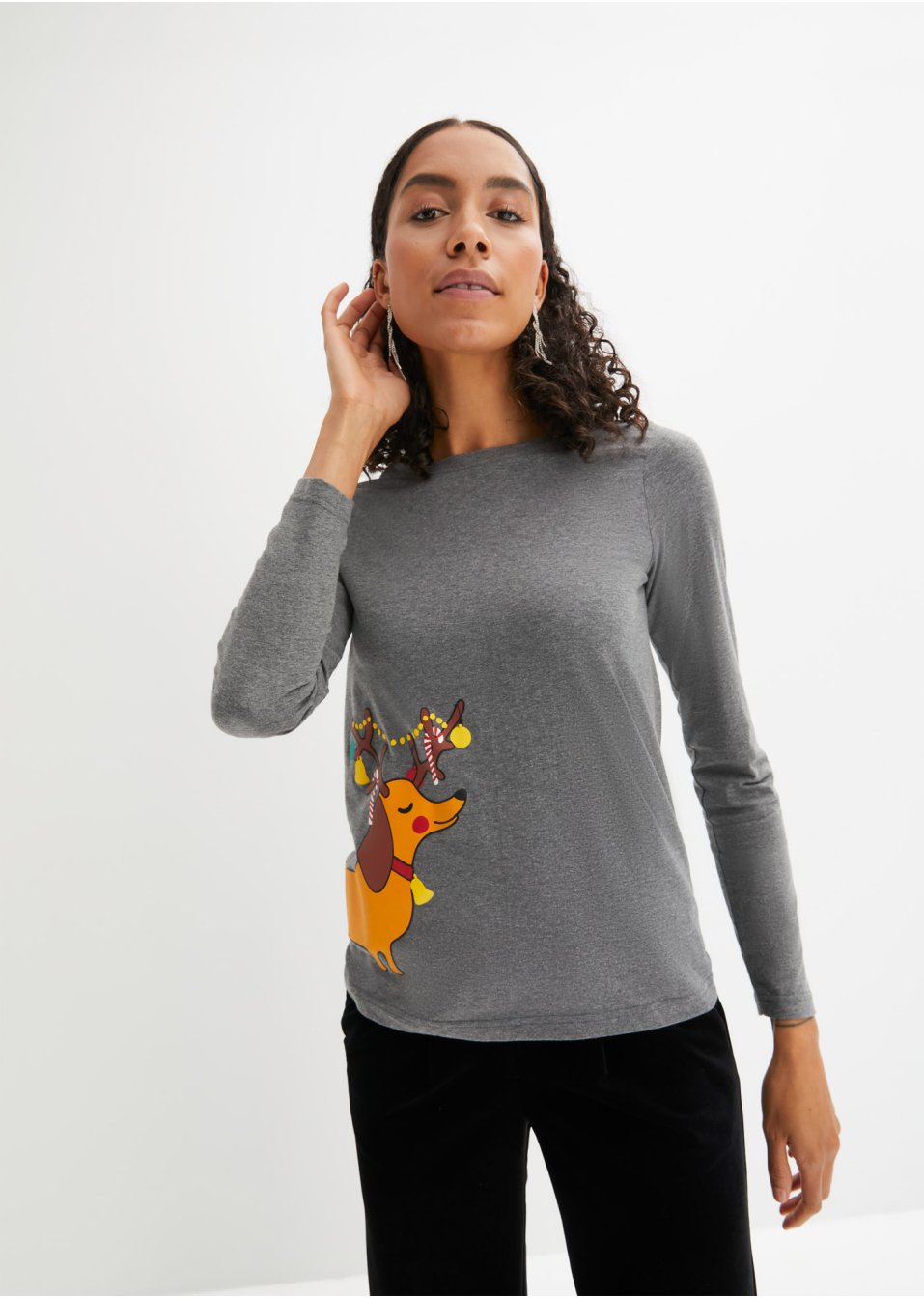 T-shirt de Noël à manches longues