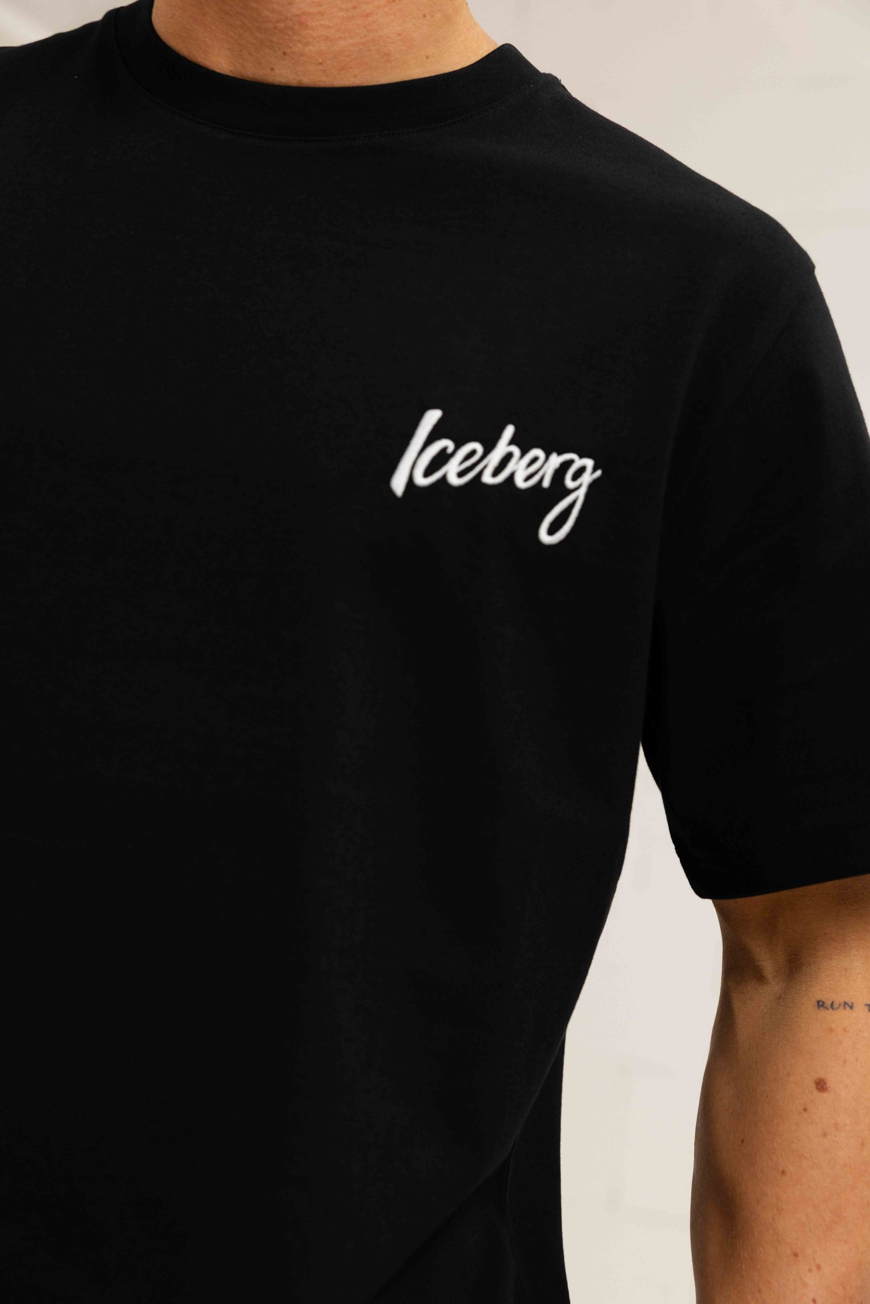 Iceberg 5D F071 Jersey T-Shirt Heren Zwart