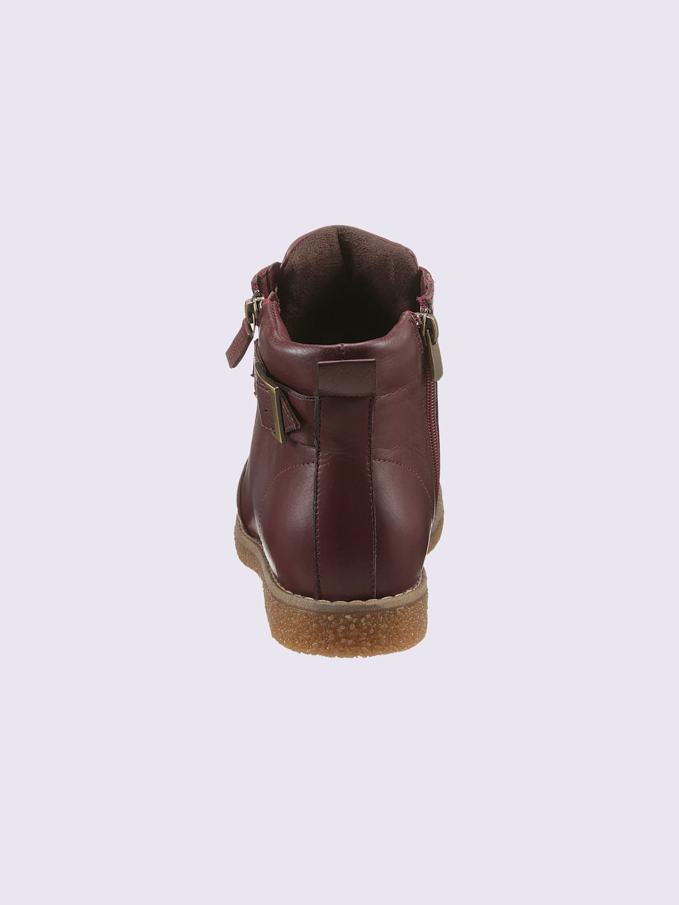 Bottines à lacets cuir nappa de vache