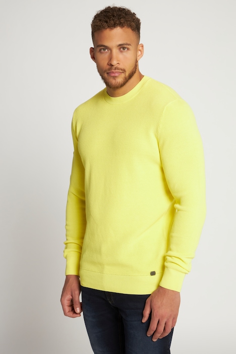Pullover, Strukturstrick, Vintage Look, Rundhals