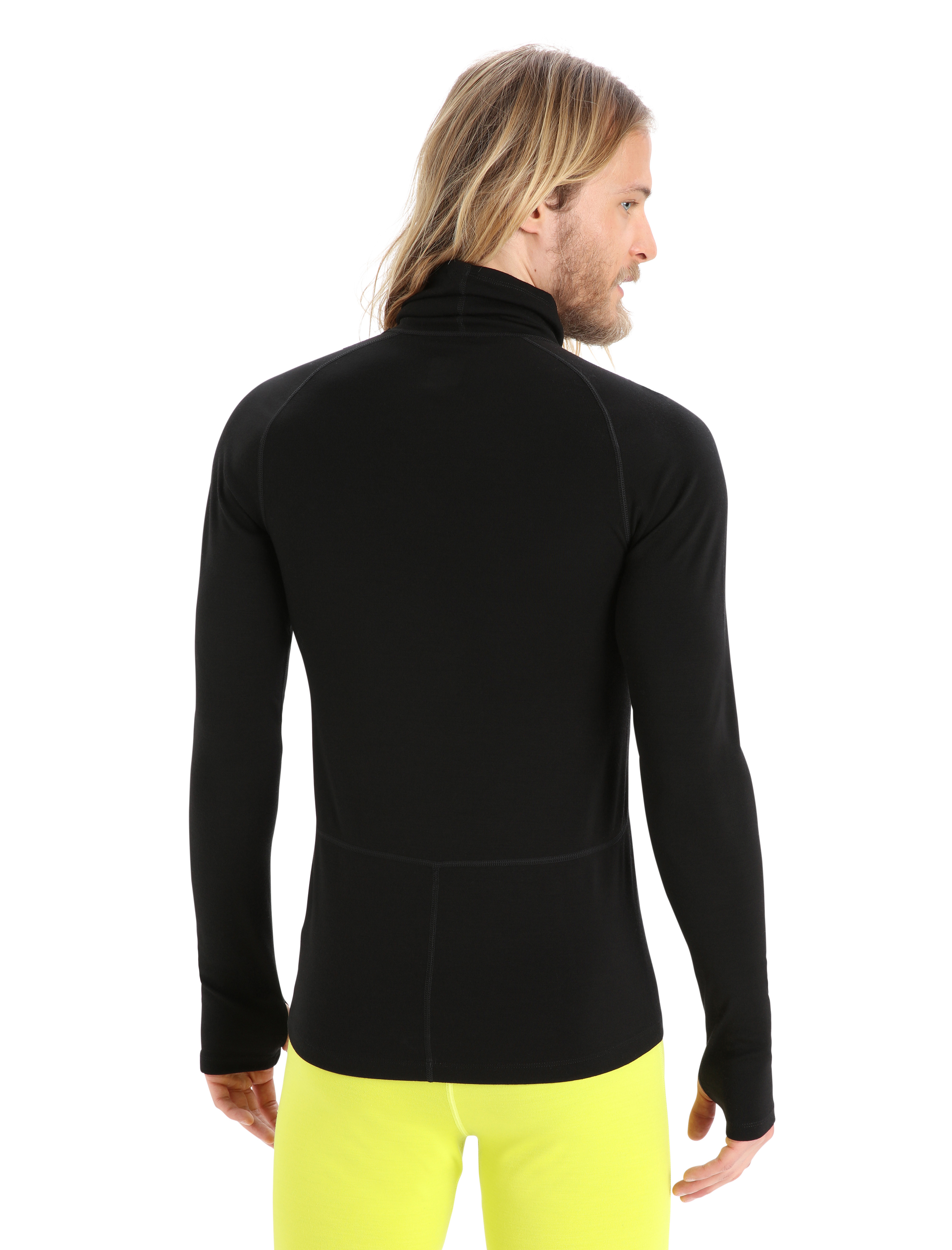 Merino LS Roll Neck Herre IB001/Black