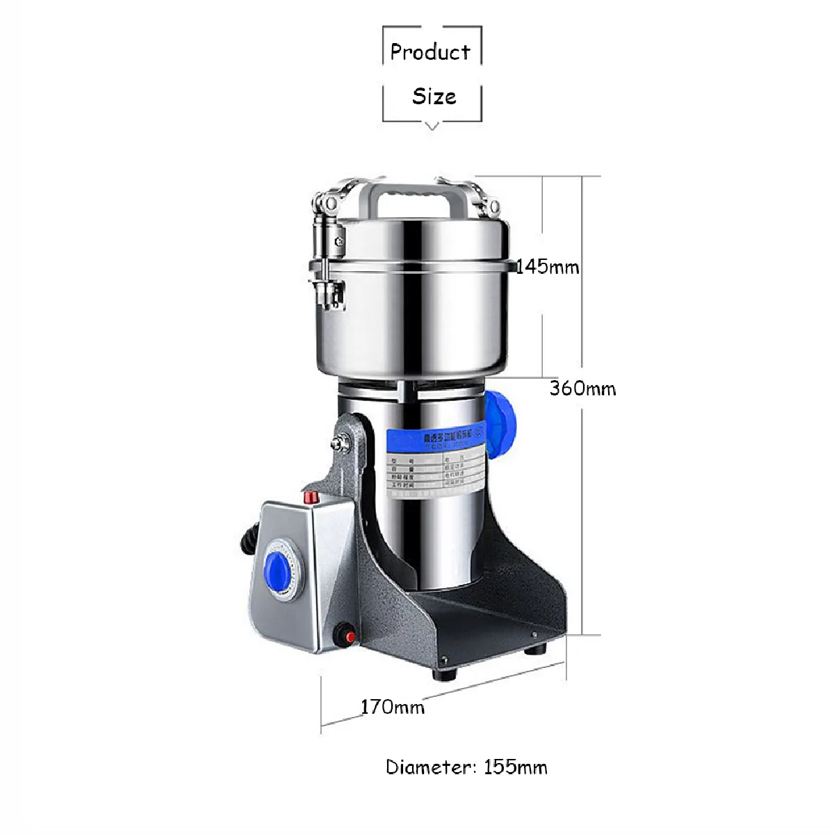 Universal Moulin 800g électrique - Inox