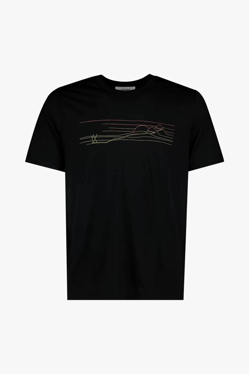 icebreaker Merino Tech Lite II Ski Stripes Herren T-Shirt