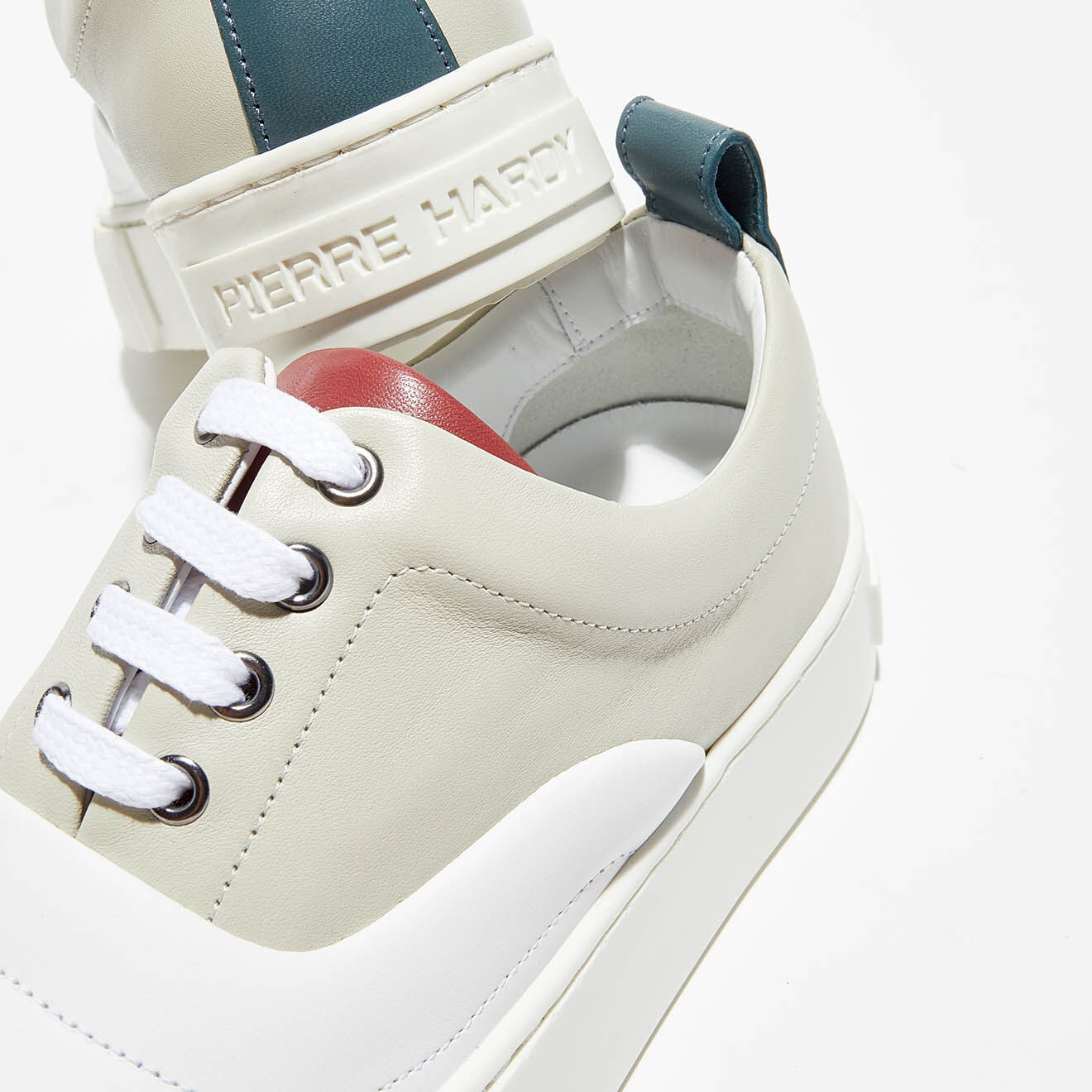 Pierre Hardy Sneakers Ollie blanc/bleu