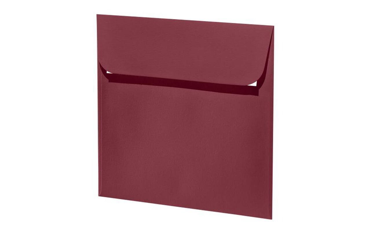 Couvert 1001, 16 x 16 cm, 5 Stück, WeinrotEdler Briefumschlag