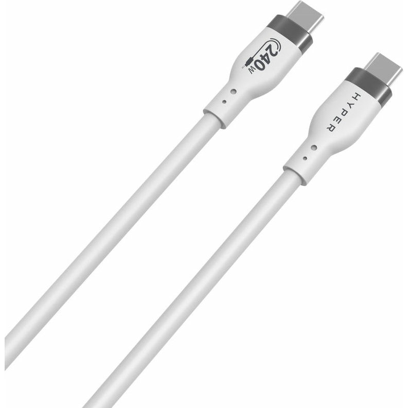 HYPER HJ4002WHGL câble USB USB 2.0 2 m USB C 0,48 Gbit/s 240 W Blanc