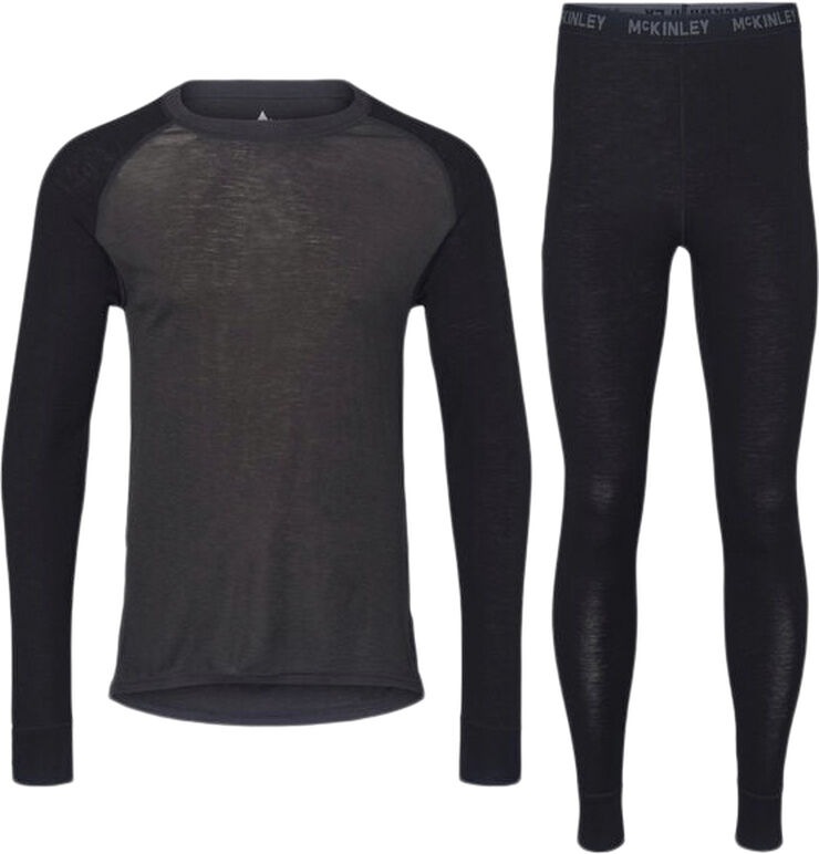 MCKINLEY Merino Uld Mix Skiundertøj Sort
