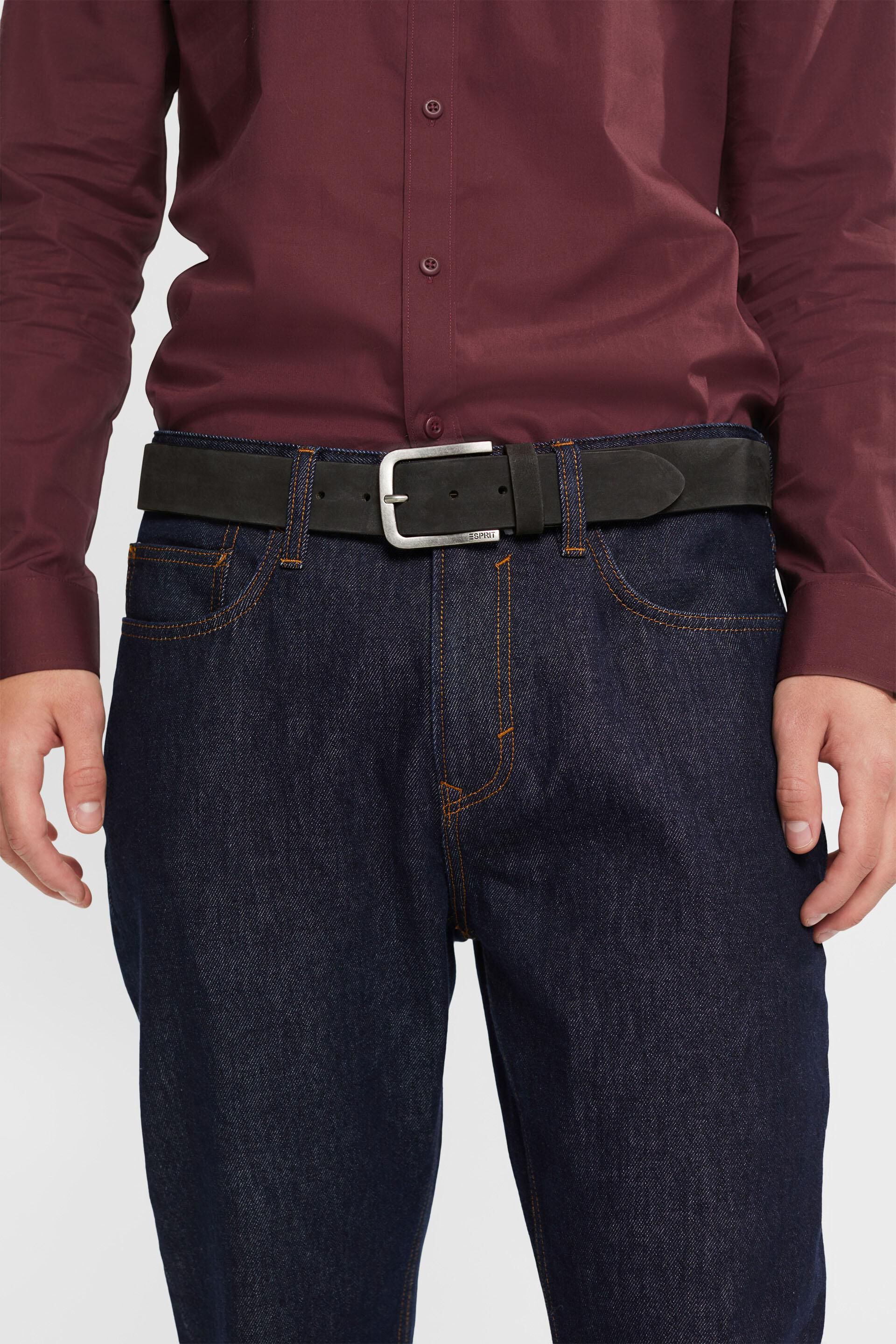 Ceinture en cuir nubuck