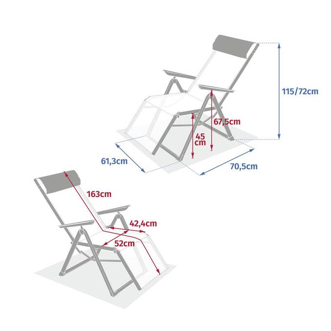 Fauteuil de jardin DECIMA Lin / Argile