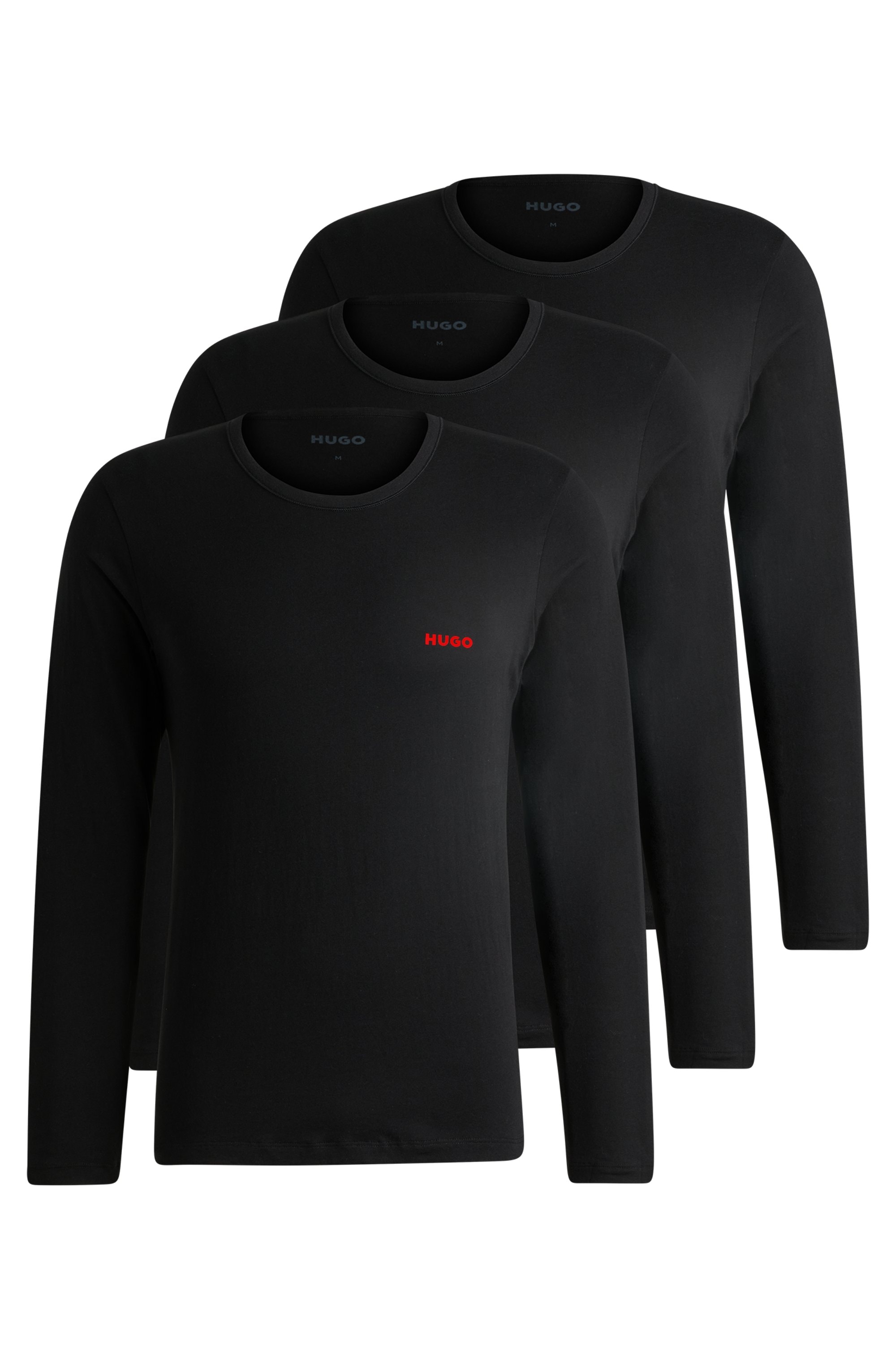 HUGO Underwear Langarmshirt »LS-SHIRT RN TRIPLET«, 3er Packer Set